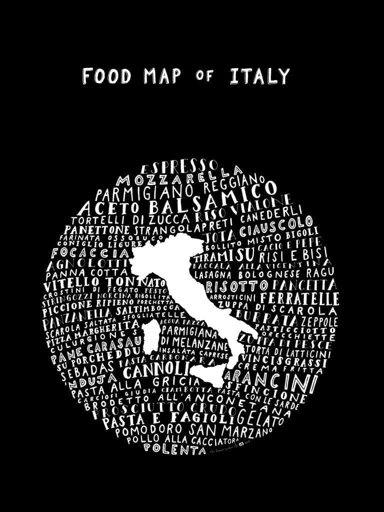 Italy Food Map